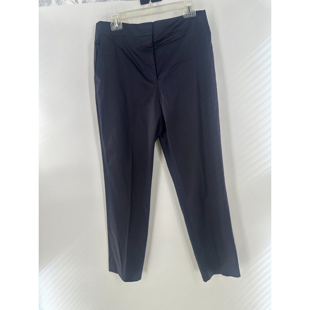 Theory Navy Blue Tailored Tapered Pants Trousers Workwear Women's Sz 10 NWT $345